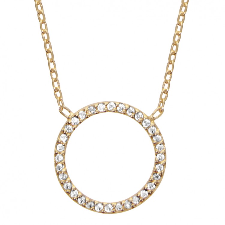 Collier pendentif anneau