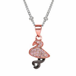 Collier Flamant rose