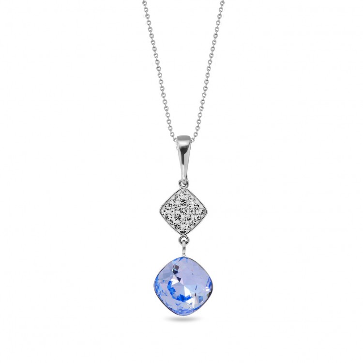 Collier cristal de Swarovski bleu