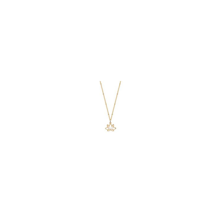 Collier Lotus plaqué or