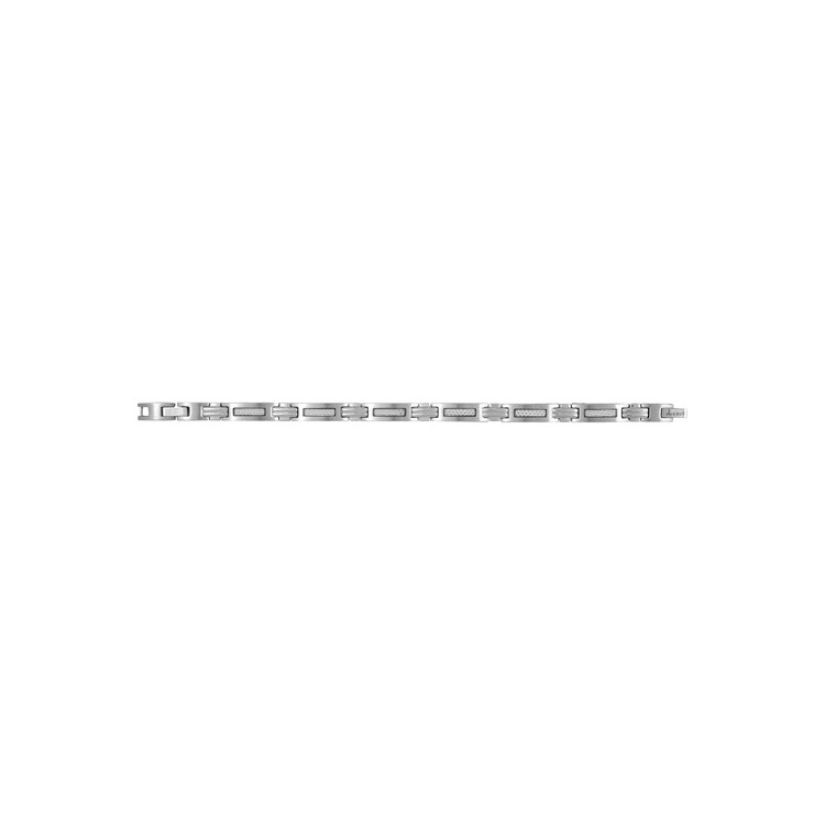 Bracelet acier carbone blanc