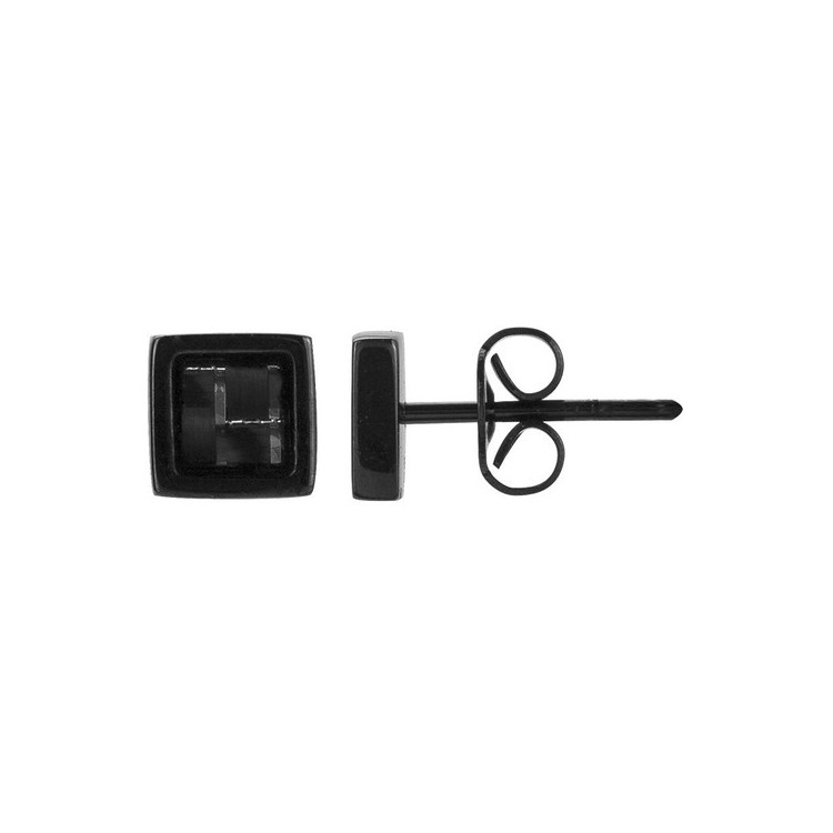 Boucle d'oreille carbone noir